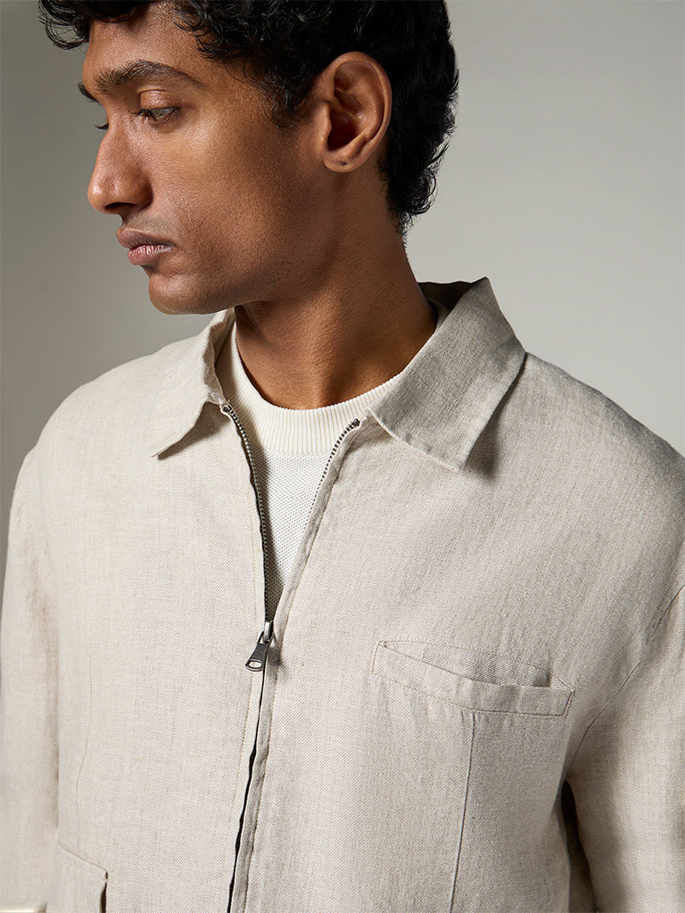 Ascot  Off-White Relaxed-Fit Jacket