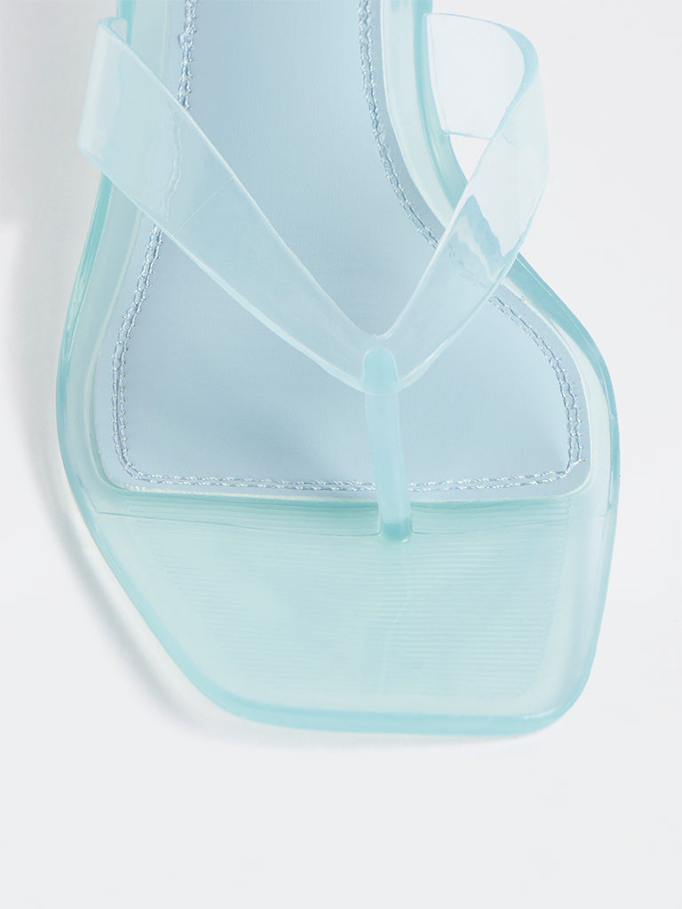 LUNA BLU Blue Thong-Strap Jelly Sandals