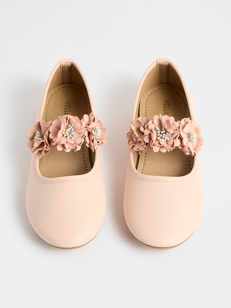 Yellow Pink Mary Jane Shoes
