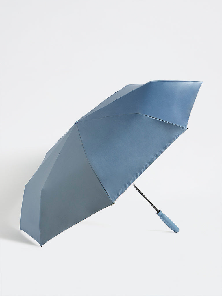 Westside Accessories Dusty Blue Foldable Umbrella with Cover