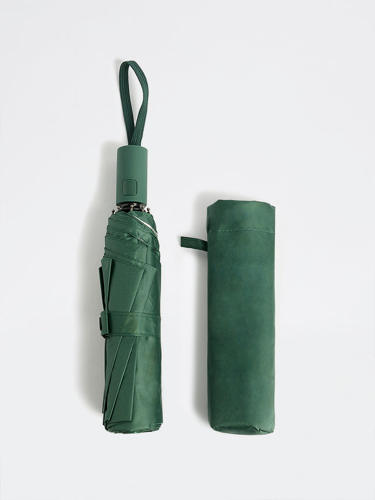 Westside Accessories Green Foldable Umbrella with Cover
