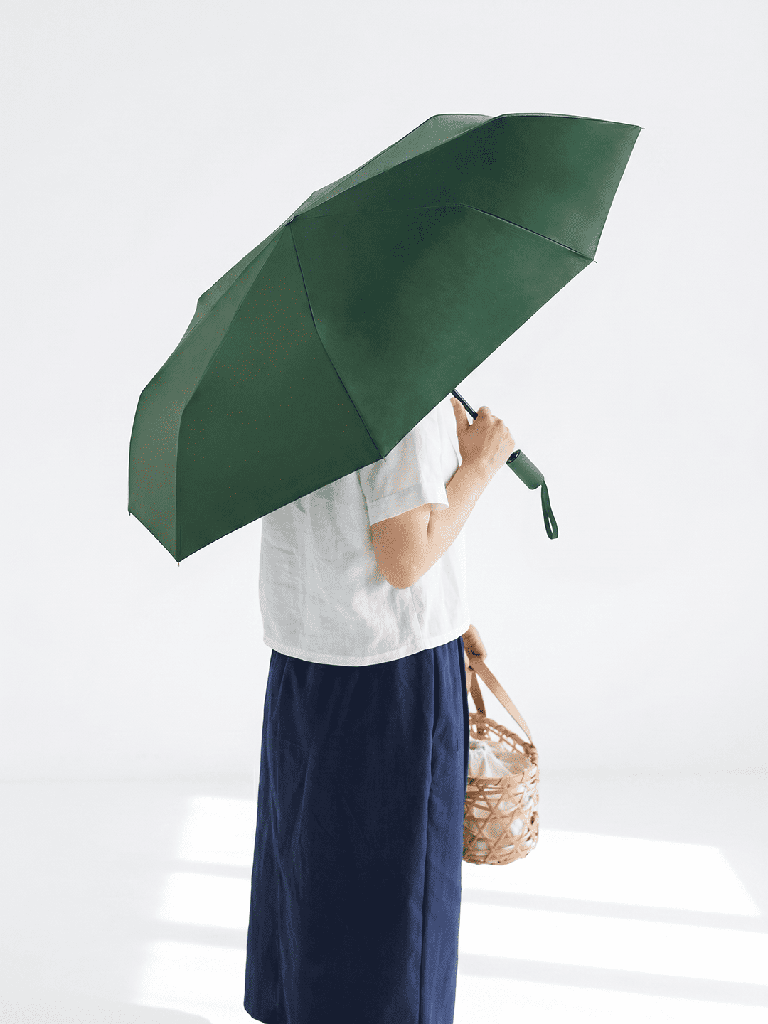 Westside Accessories Green Foldable Umbrella with Cover