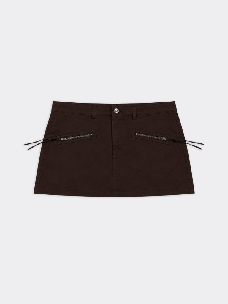 Nuon Brown High-Rise Skirt