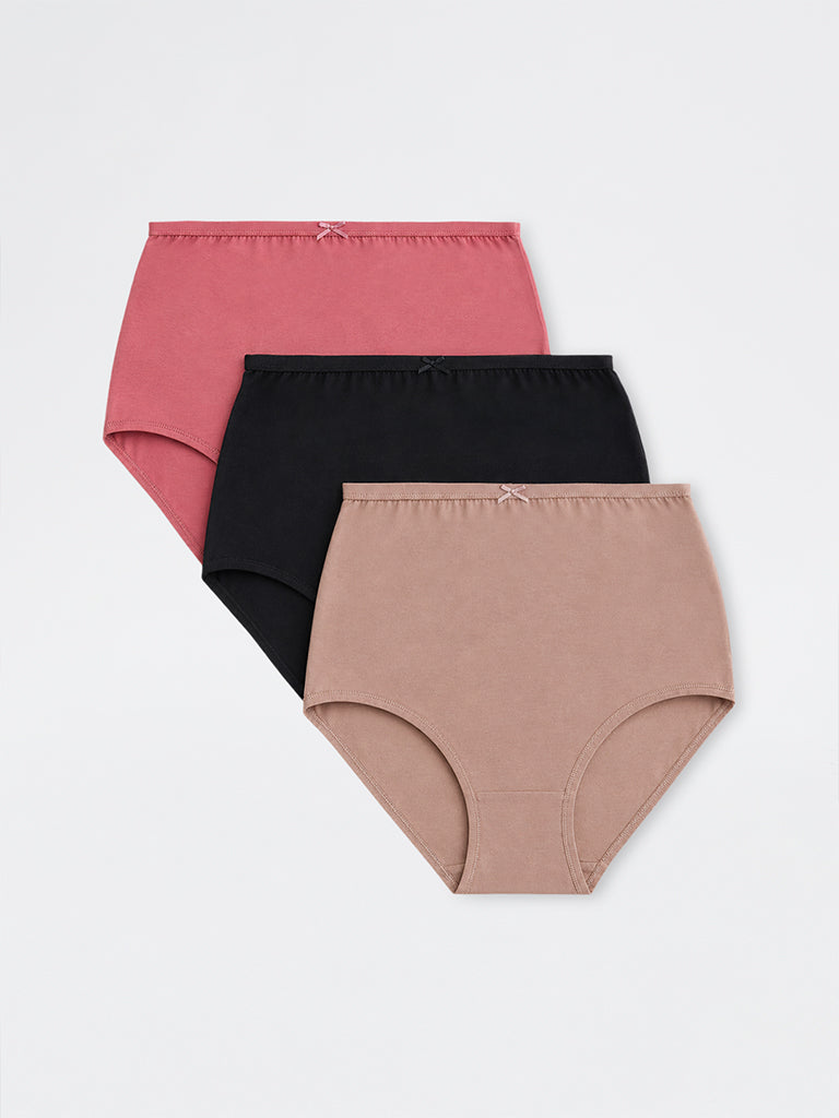 Wunderlove 3-Pack Full Cotton-Blend Briefs