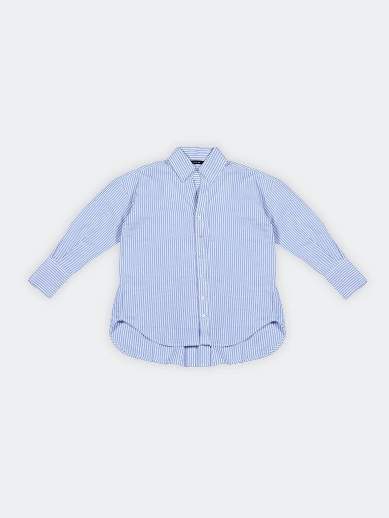 Wardrobe Blue Striped Cotton Shirt