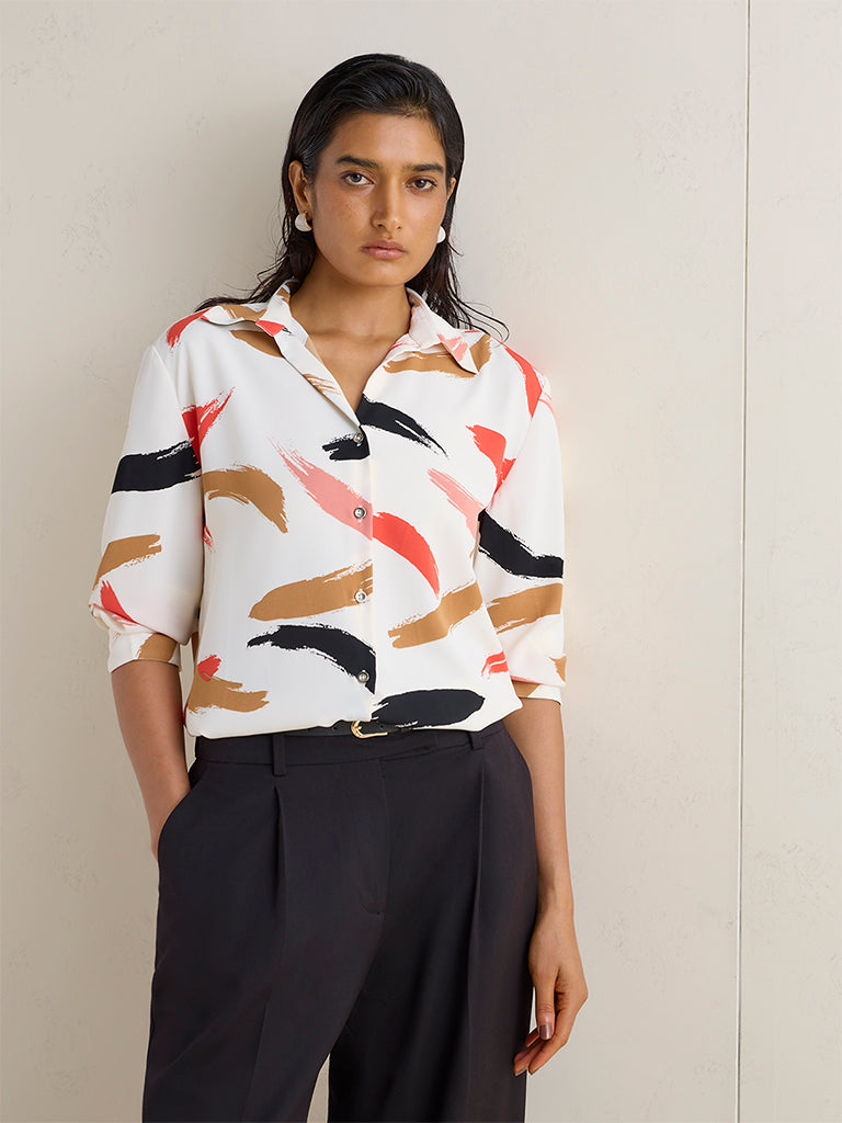 Wardrobe Multicolor Printed Shirt