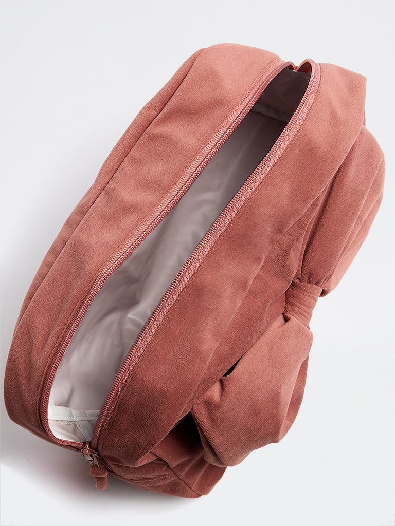 Westside Home Dusty Pink 3D Bow Detail Pouch