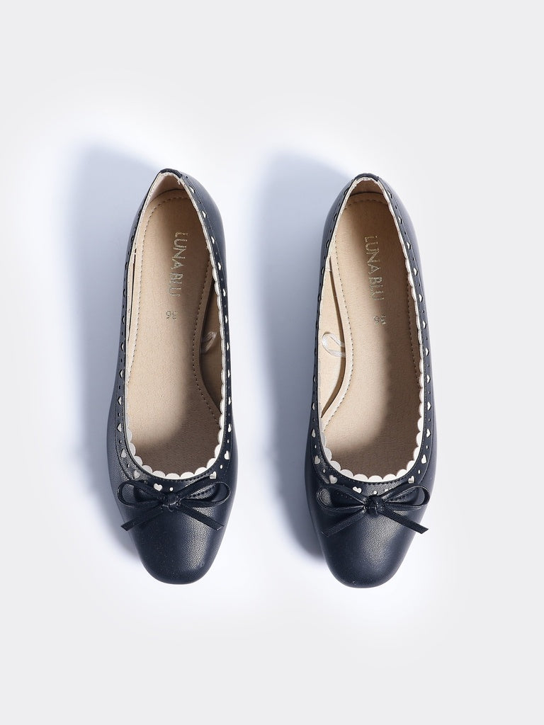 LUNA BLU Black Ballerinas
