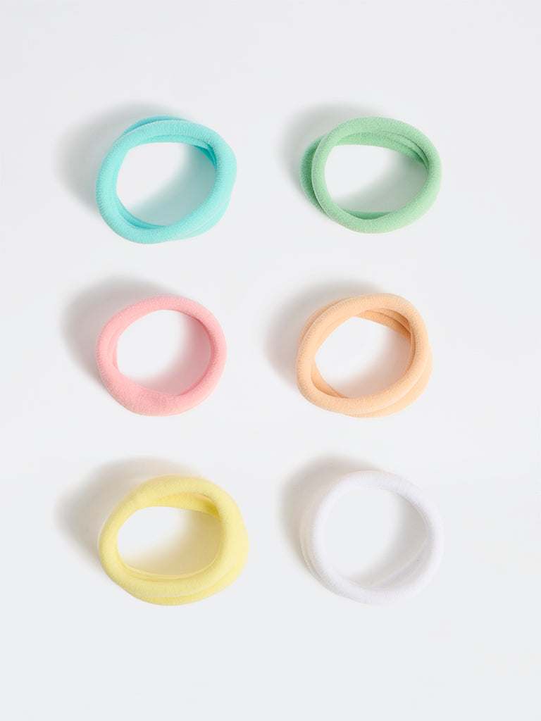Westside Accessories Multicolour Hair Ties - Pack of 12