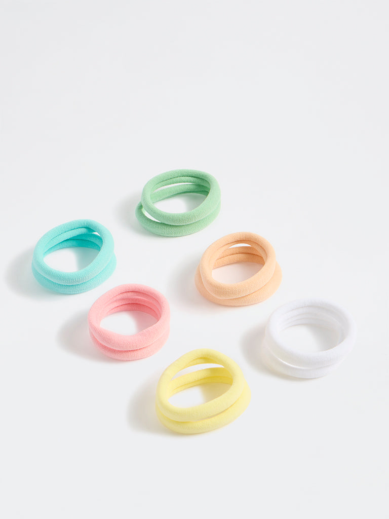 Westside Accessories Multicolour Hair Ties - Pack of 12