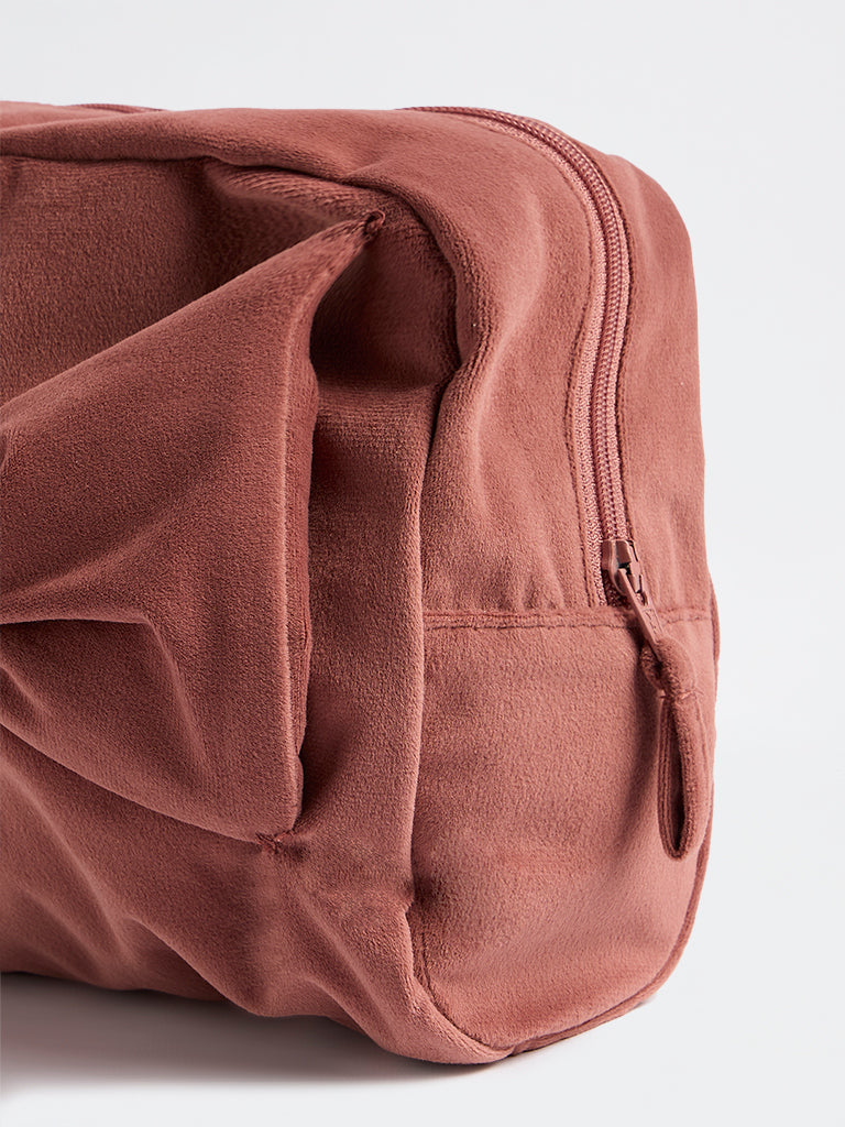 Westside Home Dusty Pink 3D Bow Detail Pouch