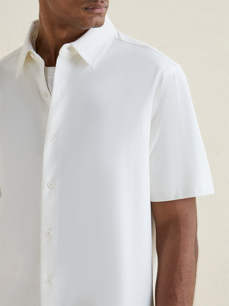 Ascot White Relaxed-Fit Shirt