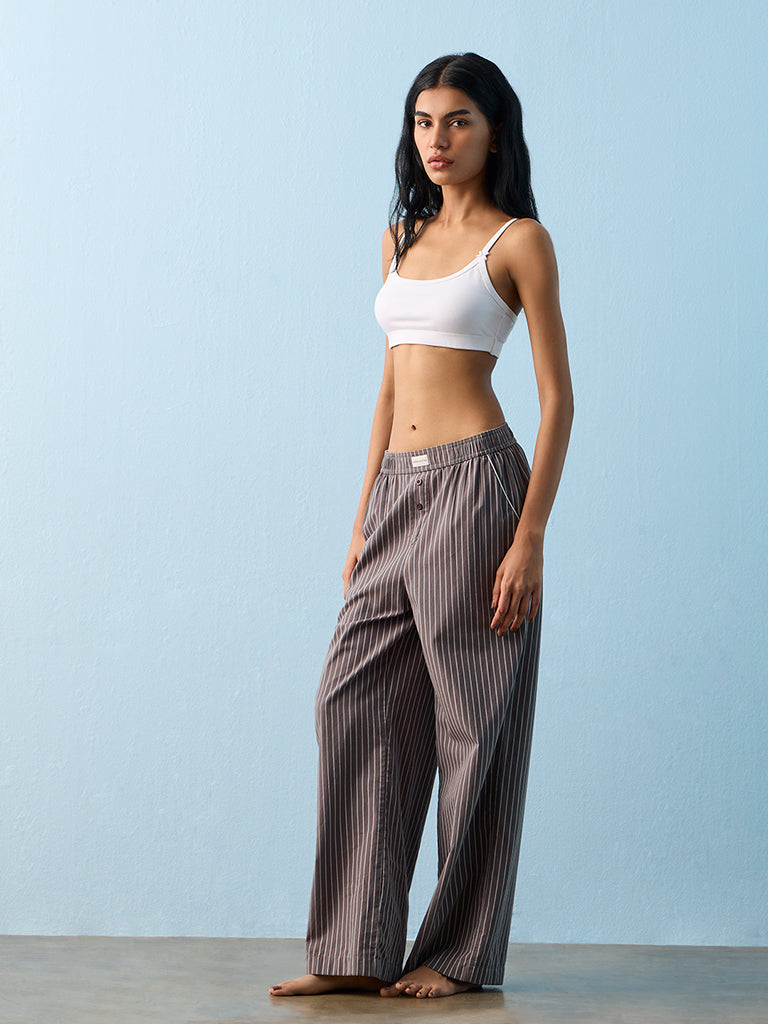 Superstar 2-Pack Cotton-Blend Crop Top Bra