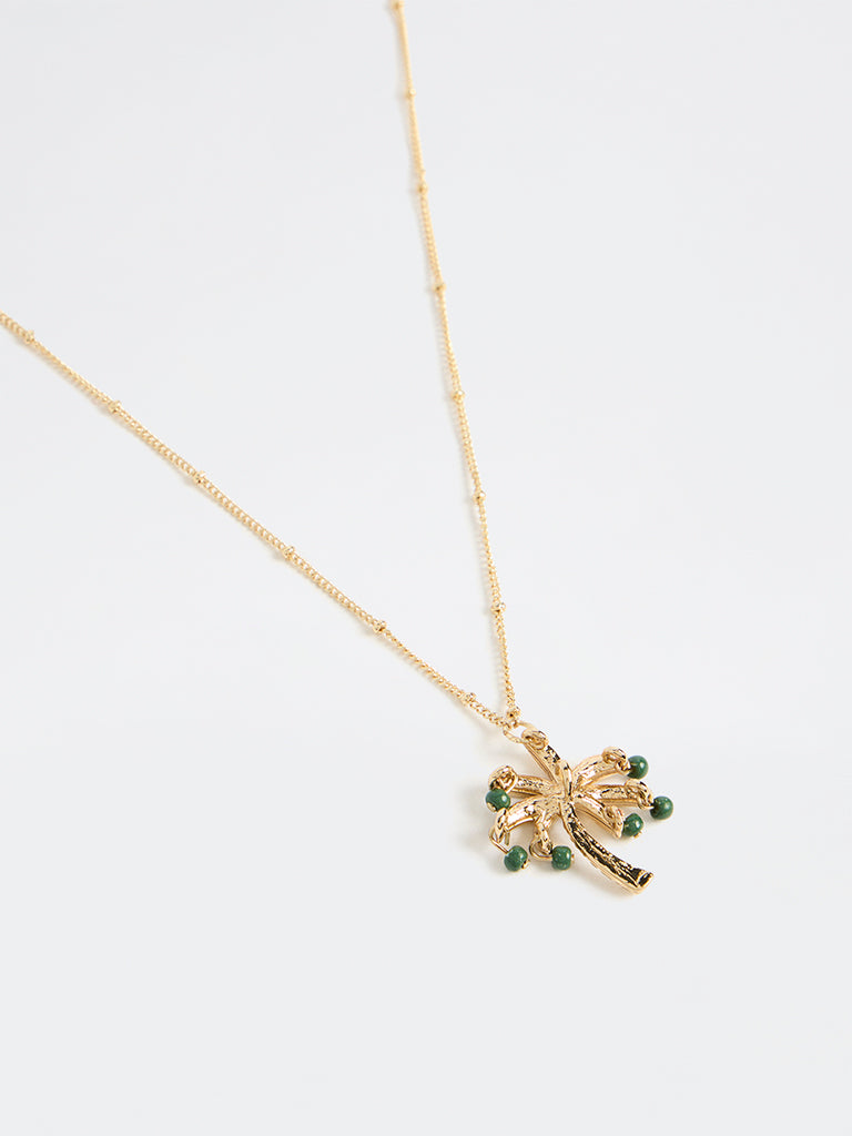 Westside Accessories Gold Tree Pendant Necklace