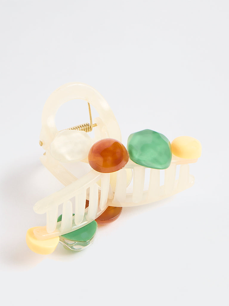 Westside Accessories Multi Coloured Embellished Claw Clip