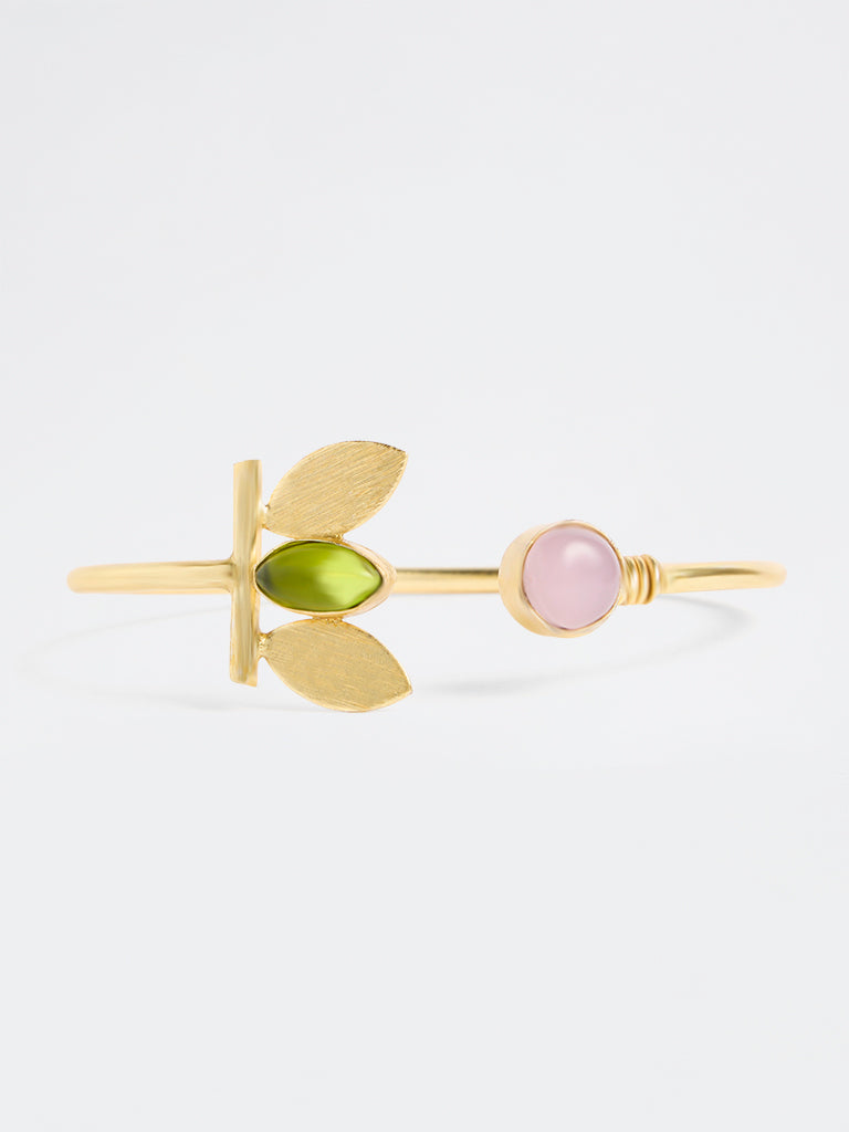 Westside Accessories Gold Open Cuff Statement Bracelet