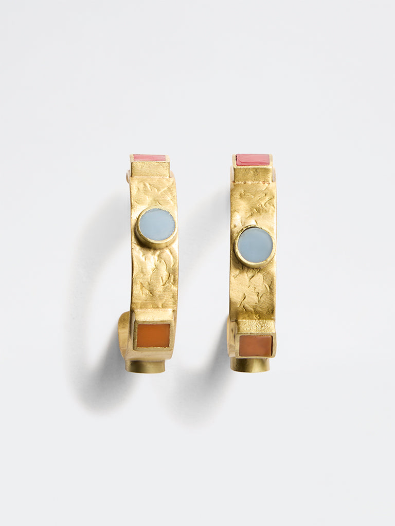 Westside Accessories Gold Statement Hoop Earrings