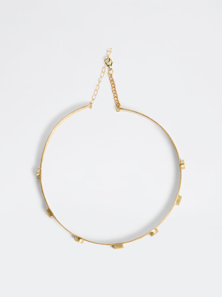 Westside Accessories Gold Statement Choker Necklace