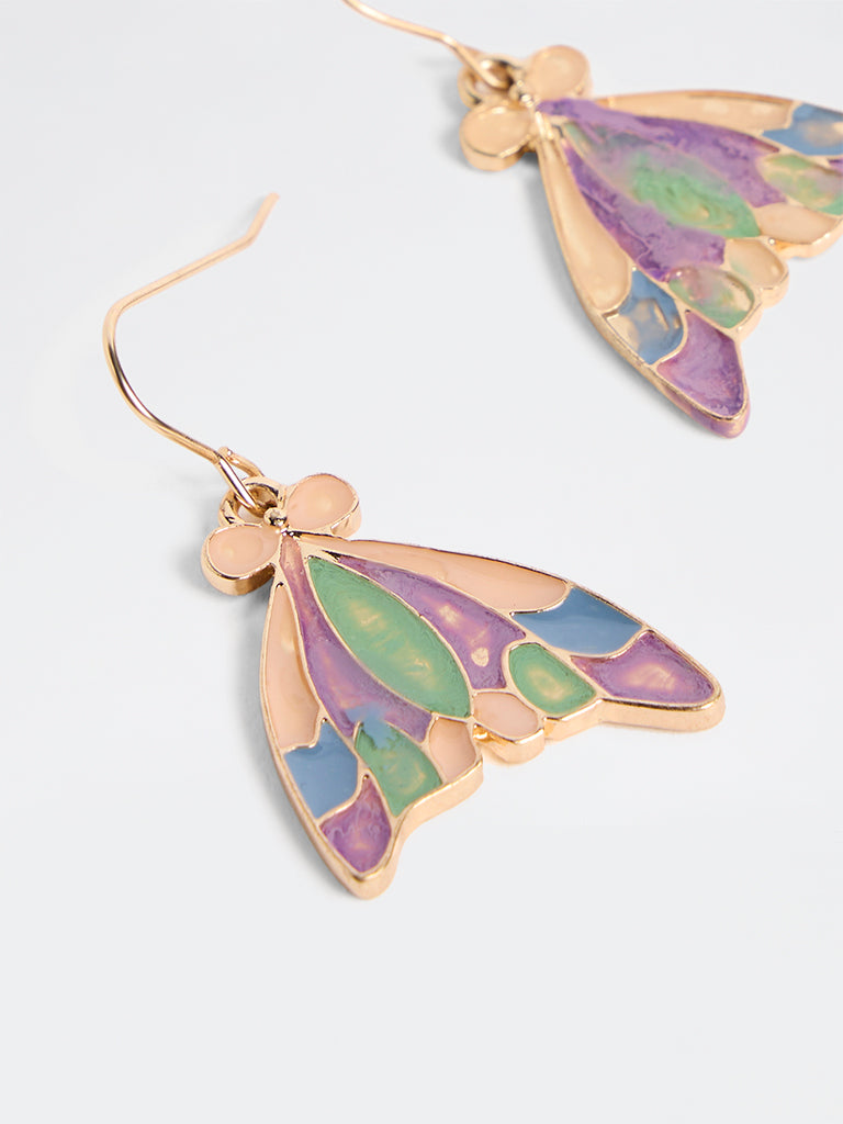 Westside Accessories Multicolour Bug Motif Dangler Earrings