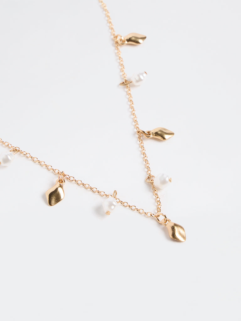 Westside Accessories Gold Multi-Charm Chain Necklace