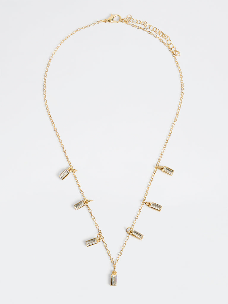 Westside Accessories Gold Multi-Charm Chain Necklace