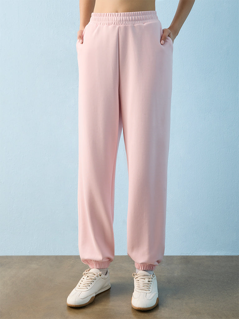 Nuoflexx Pink High-Rise Joggers