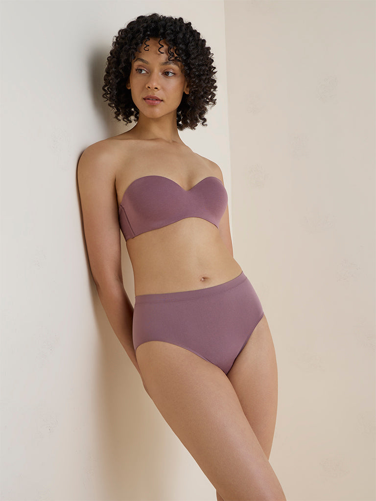 Wunderlove Dark Mauve Full Seamfree Briefs