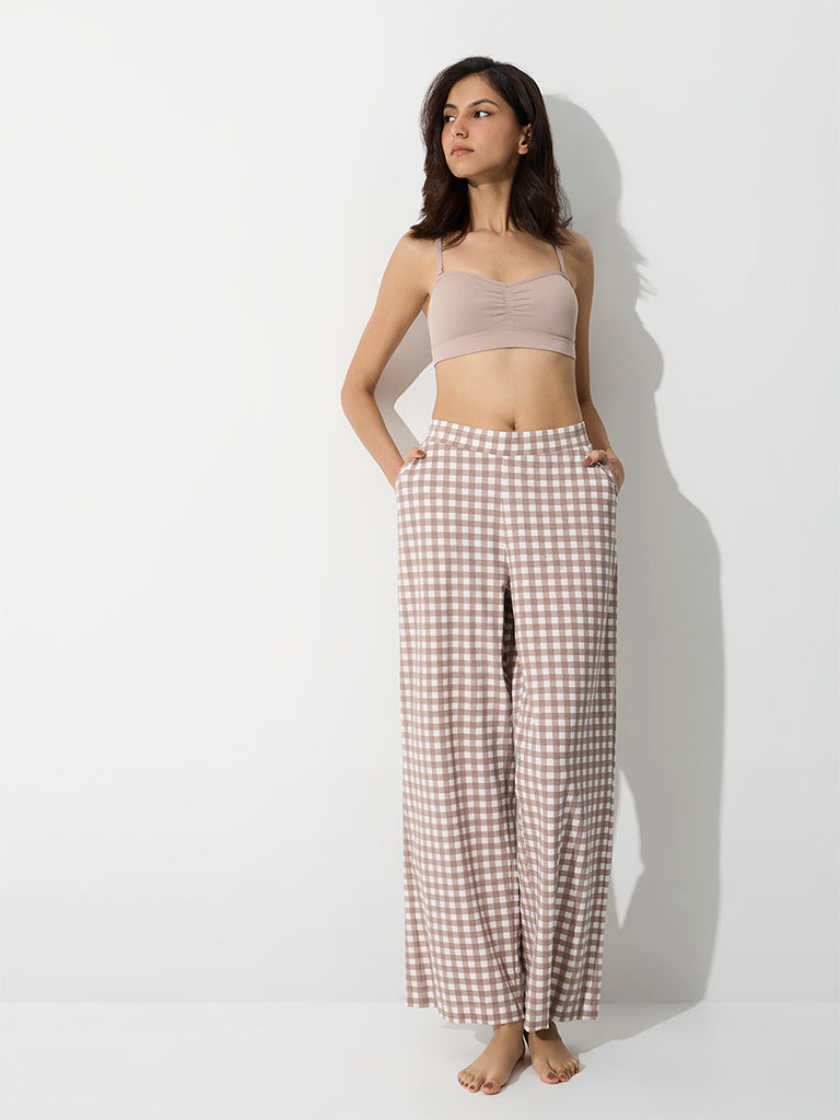 Superstar Light Taupe Ruched Seamfree Padded Tube Bra
