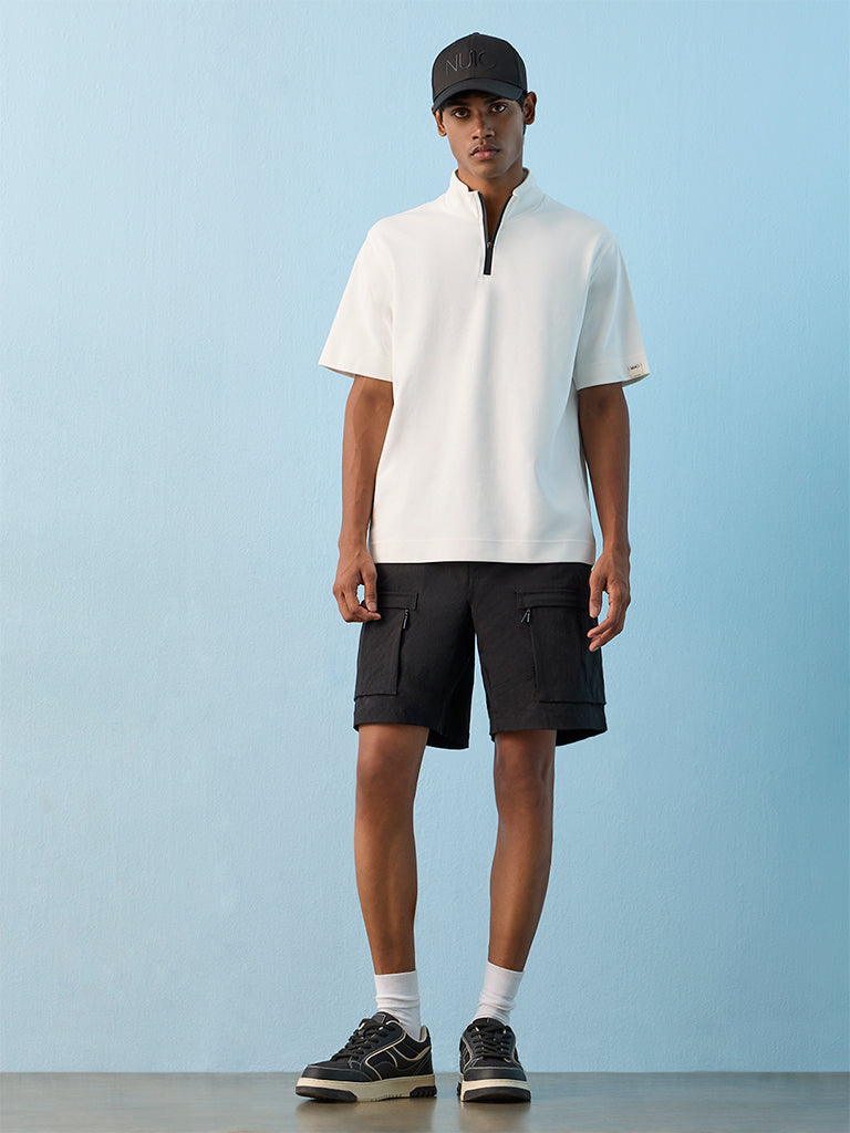 Nuoflexx White Slim-Fit T-Shirt