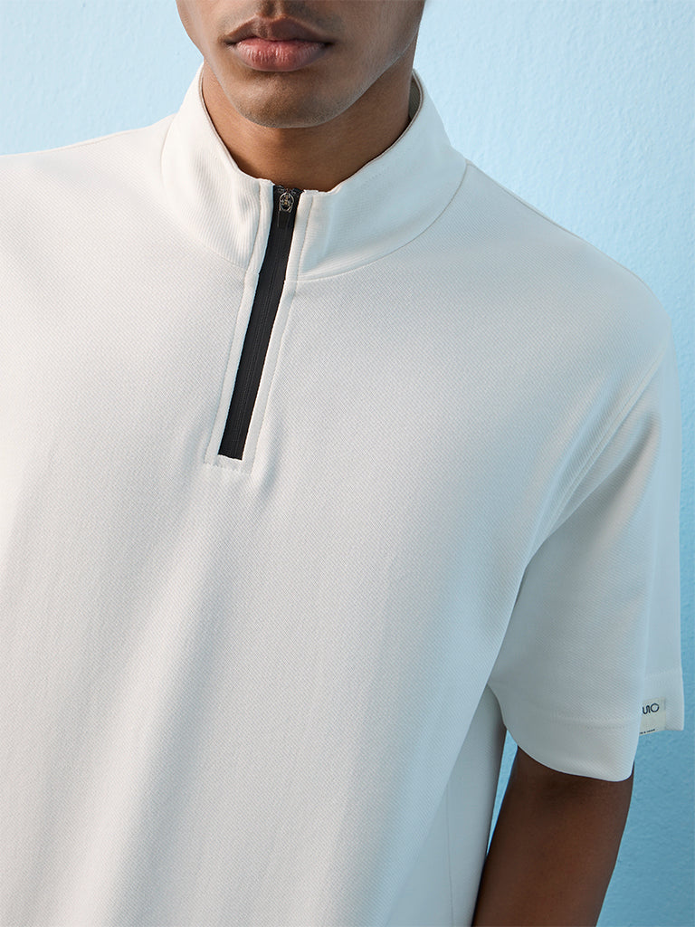 Nuoflexx White Slim-Fit T-Shirt