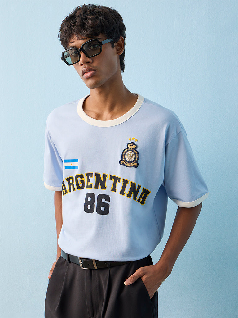 Nuon Light Blue Argentina Football Jersey