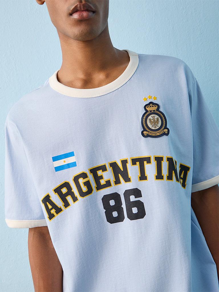 Nuon Light Blue Argentina Football Jersey