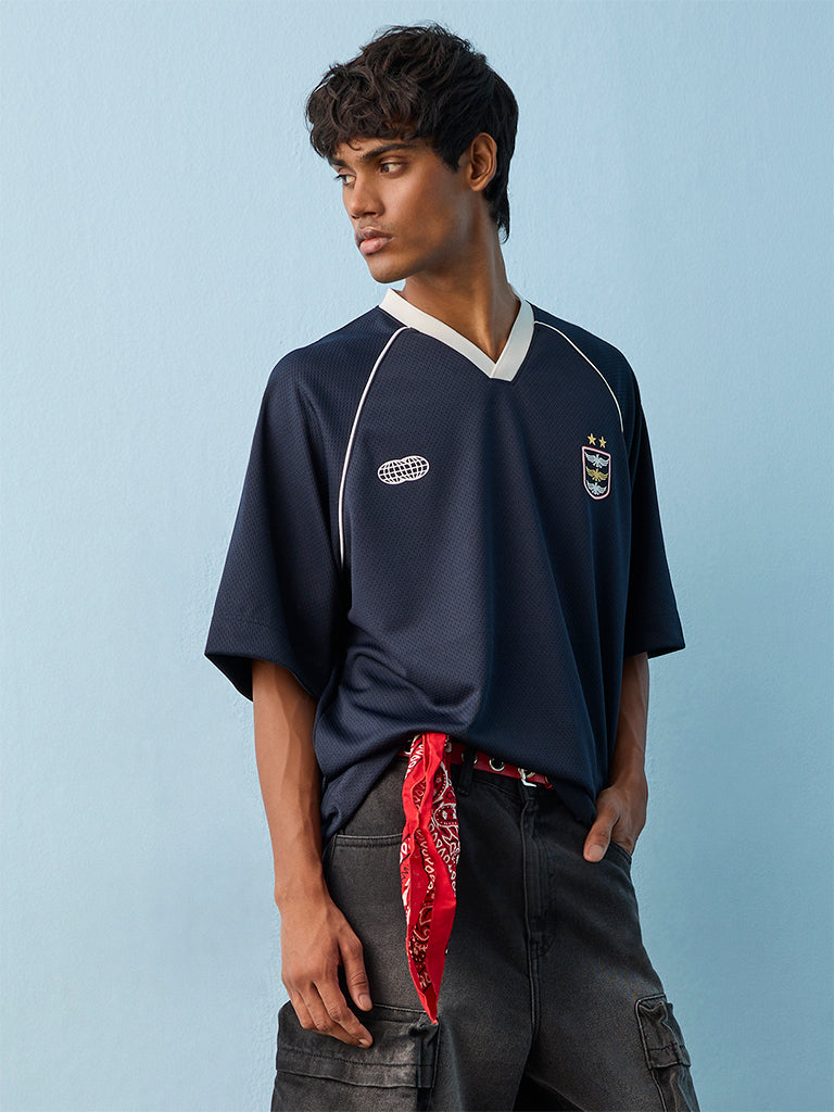 Nuon Navy France Football Jersey