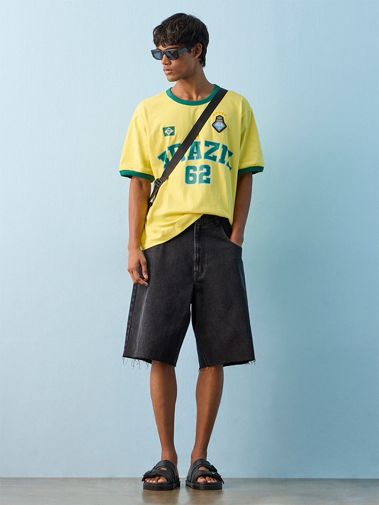 Nuon Yellow Brazil Football Jersey