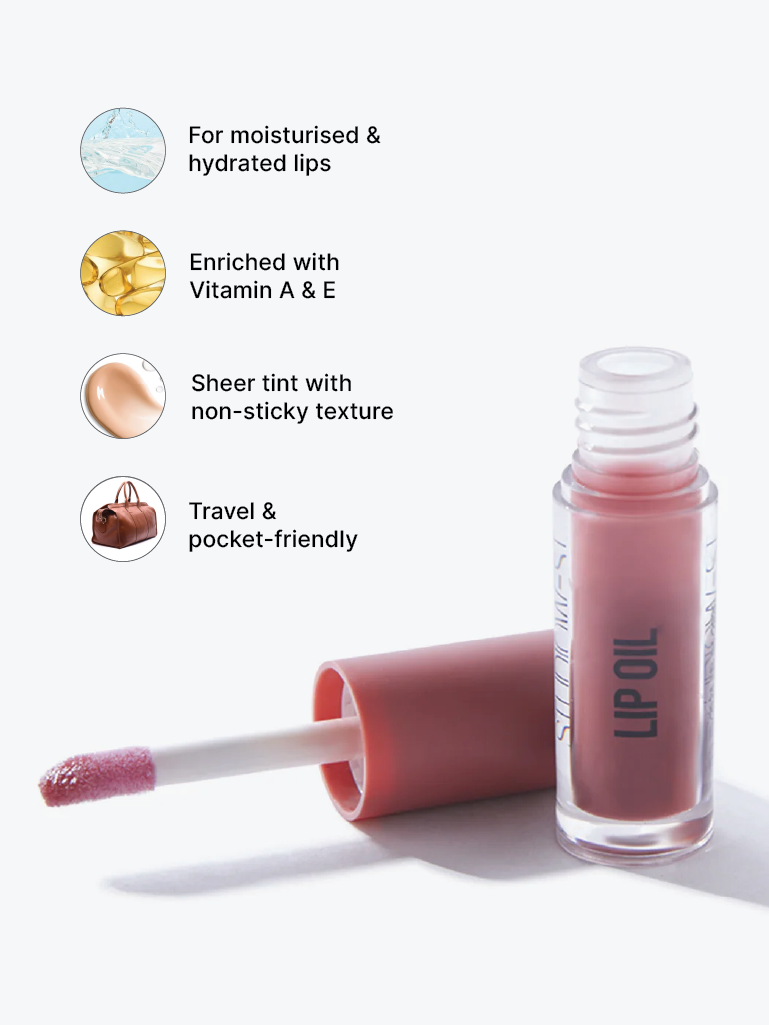 Studiowest New Mini Bare Bliss Nude Pink NP-04 Lip Oil - 1.2 ml