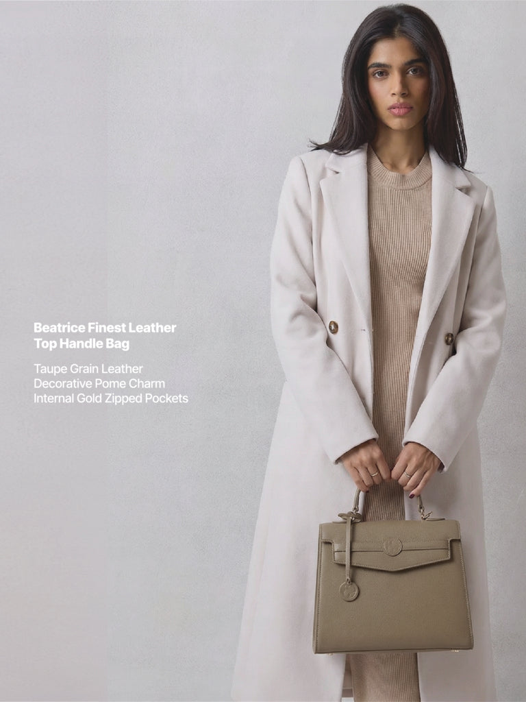 Beatrice Finest Leather Top Handle Bag