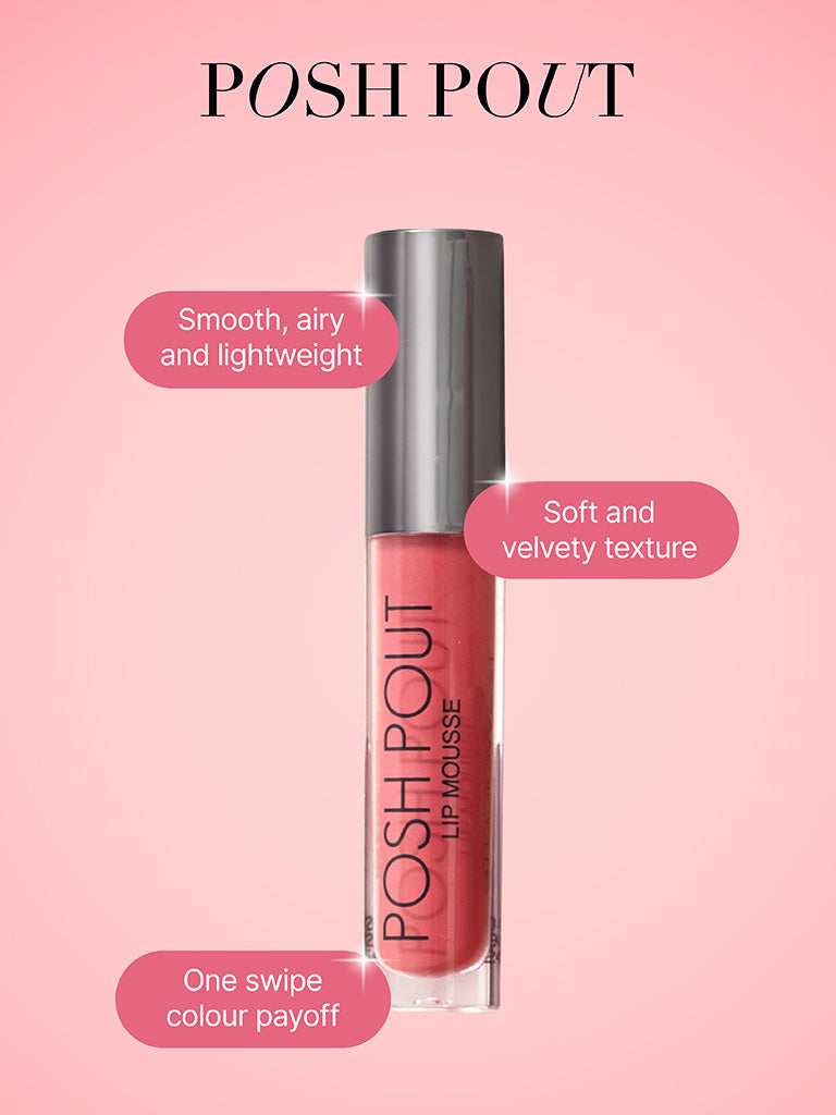 Studiowest Posh Pout Rose All Day P-02 Lip Mousse - 4.2 ml