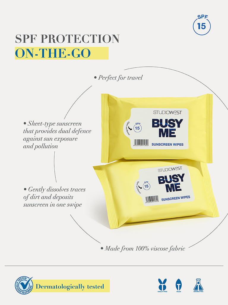 Studiowest SPF 15 Sunscreen Wipes - 10N