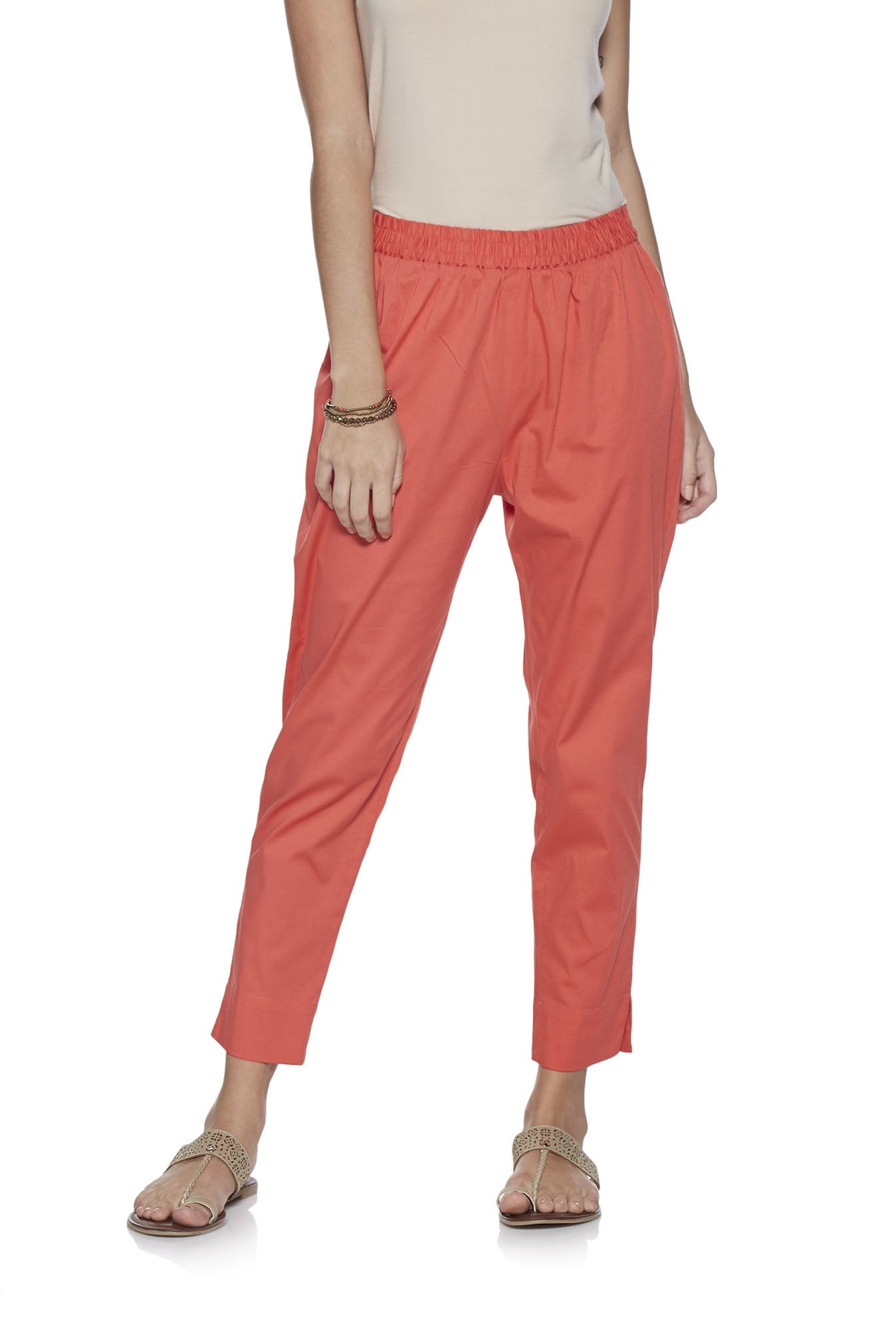 Lakshita Women PeachColoured Solid Dhoti Pants  Absolutely Desi