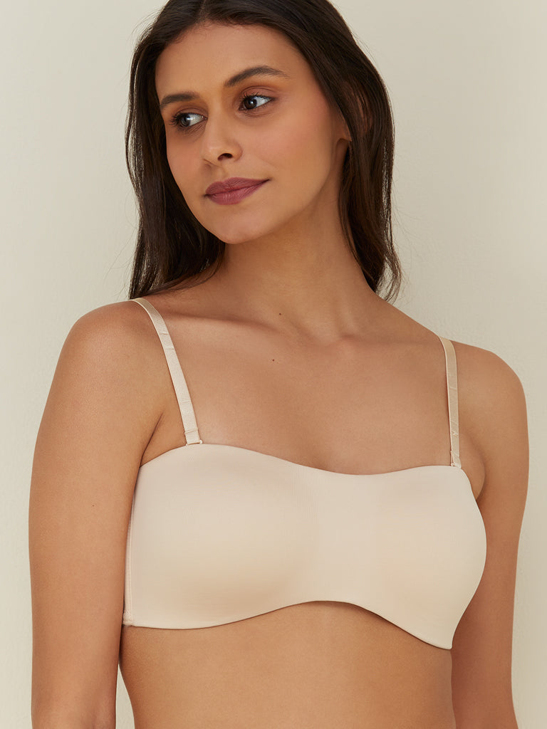 Buy Wunderlove by Westside Taupe Padded Seamless Bra for Online @ Tata CLiQ