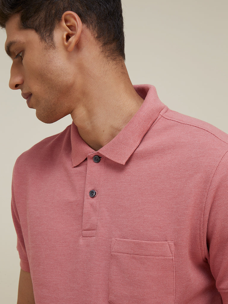 Dusty pink polo on sale shirt