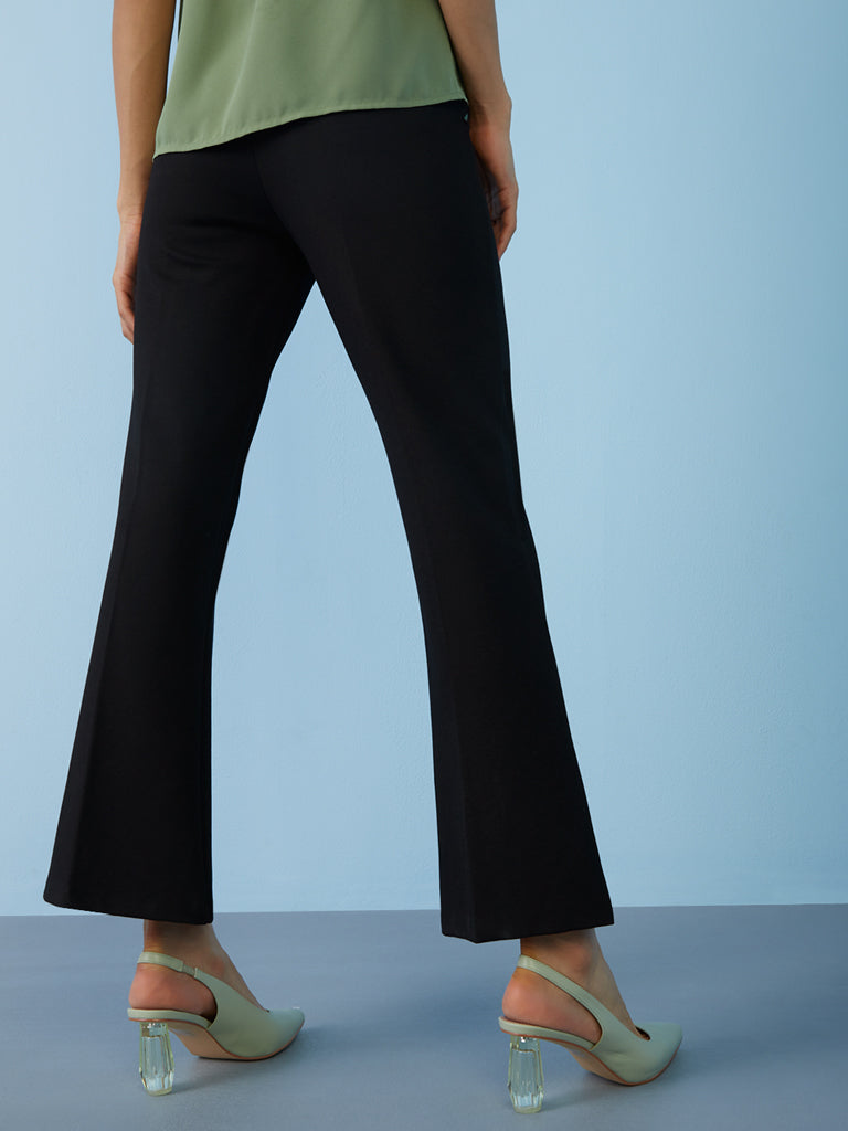 Tall Womens LTS Black Stretch Bootcut Trousers  Long Tall Sally