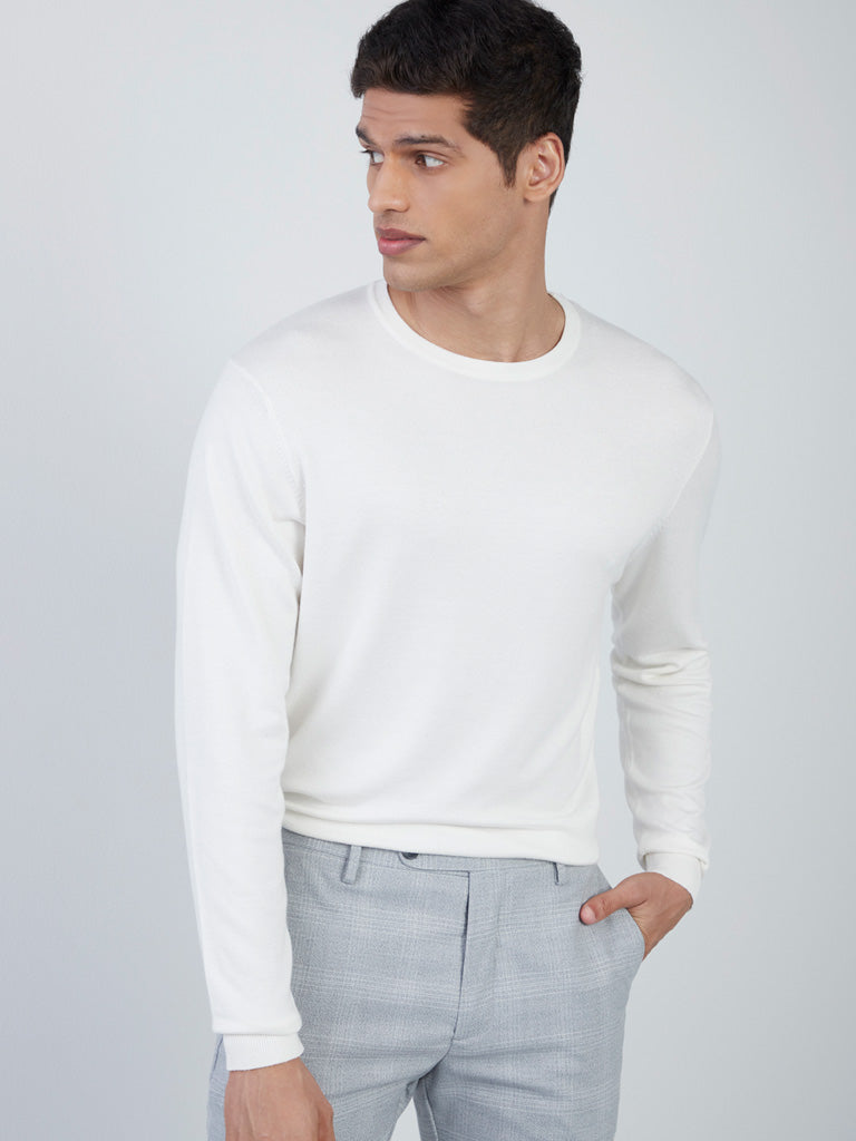 Formal white clearance sweater