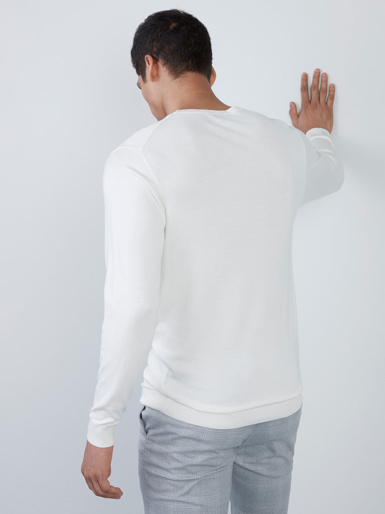 Formal white outlet sweater