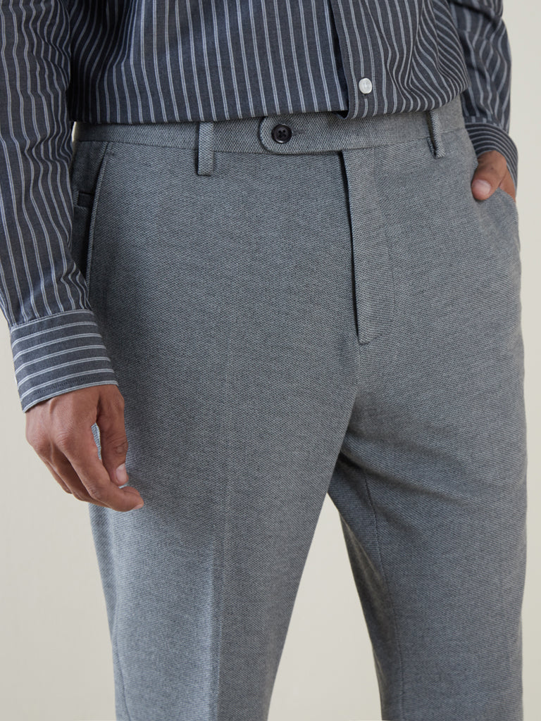 Bando carrot fit tapered suit pants in black | ASOS