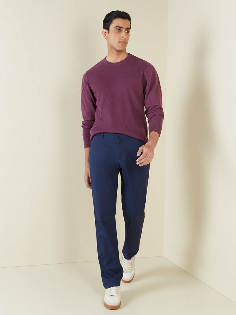 Mens Skinny Purple Suit Trousers  Boohoo UK
