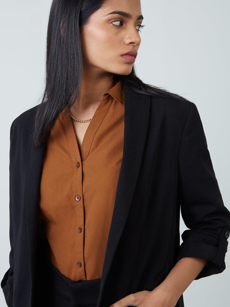 Buy Wardrobe Black Blazer from Westside