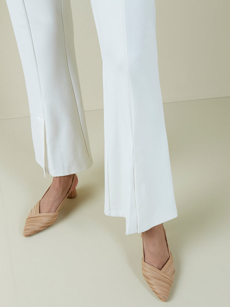 Women's Peach Mirror Work Cotton Kurta Set with Trousers - Urban Wardrobe –  UrbanWardrobe