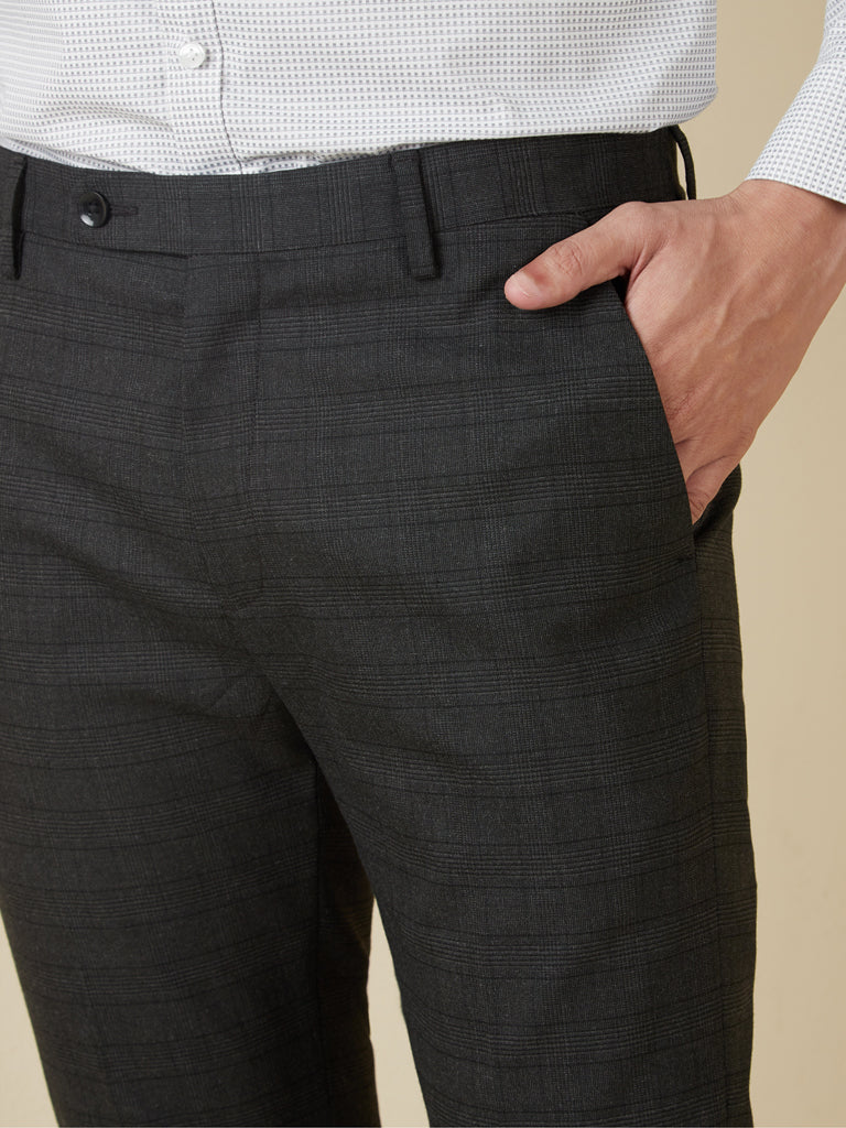 Buy LOUIS PHILIPPE Checks Polyester Viscose Slim Fit Mens Formal Wear  Trousers  Shoppers Stop