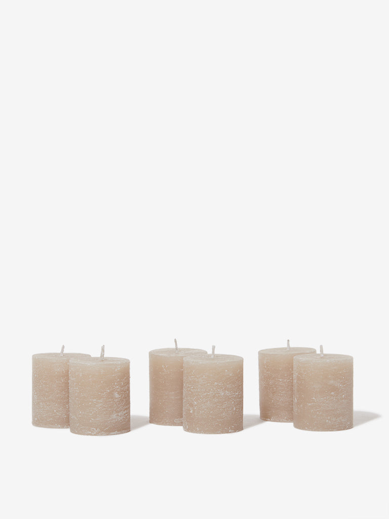 Westside Home Grey Votive Candles (Set of 6)